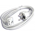 Câble d'alimentation rallonge électrique Apple Macbook 13", Macbook Pro 15", PowerBook, PowerBook Pro, G3, G4.